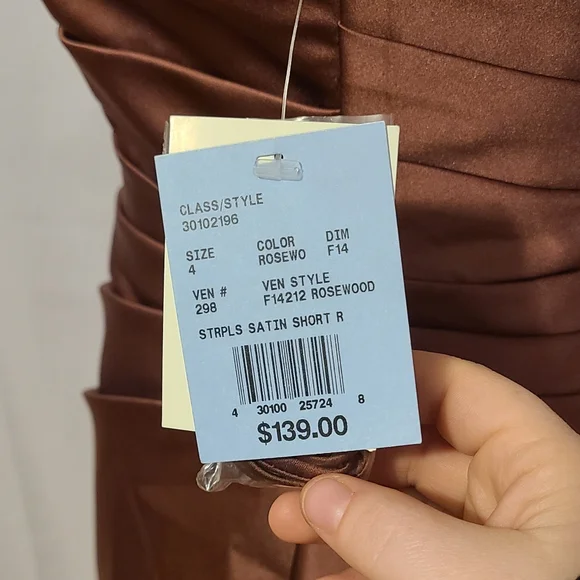 David's Bridal Rosewood Short Dress - Picture 3 of 10